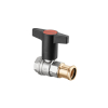 Oventrop Ball Valve Optibal lever handle DN32 Press connection 35mm x 1 1/4 female thread 1077156