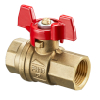 Oventrop Ball Valve EZB  T-handle DN15 both ports 1/2 female thread PN30 brass 1079404