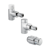 Oventrop Anschluss-Set Baureihe E/UniSH  DN15  Eckform, verchromt 1164052