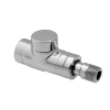 Oventrop HK-Verschraubung Combi E  DN15  1/2 , PN10, Durchgang, anthrazit 1167032