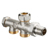 Oventrop 2-pipe connection piece Duo with Shut-off  M24 x 1.5 male thread distance 35mm 1182651
