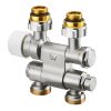 Oventrop Anschlussarmatur Multiblock TF  1/2 AG x 3/4 AG,1-u.2-Rohr,Ms,schwenkbar 1184035