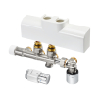 Oventrop Anschluss-Set fr Badheizkrper  Multiblock T-RTL / Uni SH , Eck, wei 1184188