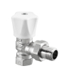 Oventrop Handreguliervent. Baureihe HRV  DN15 1/2 Zoll ,PN10,Eck,Handregulierkopf wei 1191504