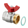 Oventrop Ball Valve 1 for connection Stainless steel Distributor for Radiator-mounting DN20 1406383