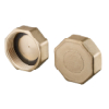 Oventrop Cap for Multidis S-Distributor 2-fold brass 1414493