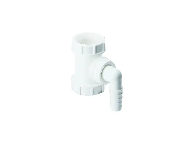 Dallmer T-Stueck mit Winkelschlauchtuelle fuer Waschgeraete DN 40 110954