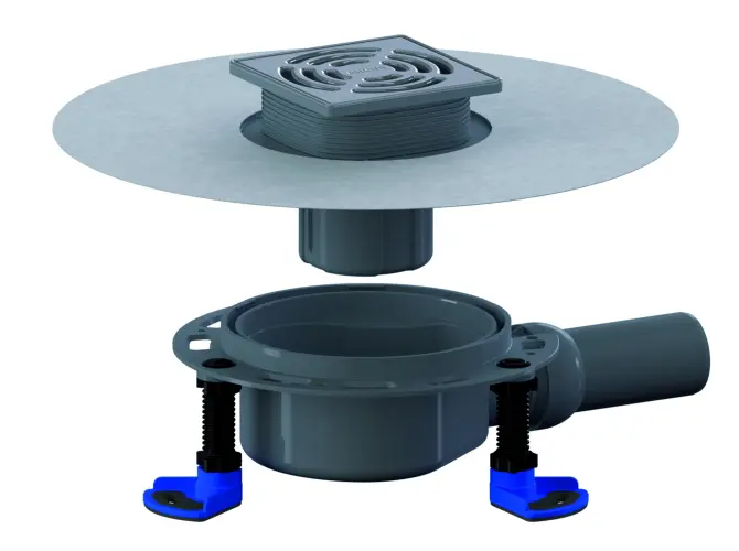 DALLMER Bodenablauf DallDrain Select,  DN 50, 120 x 120 mm 517036