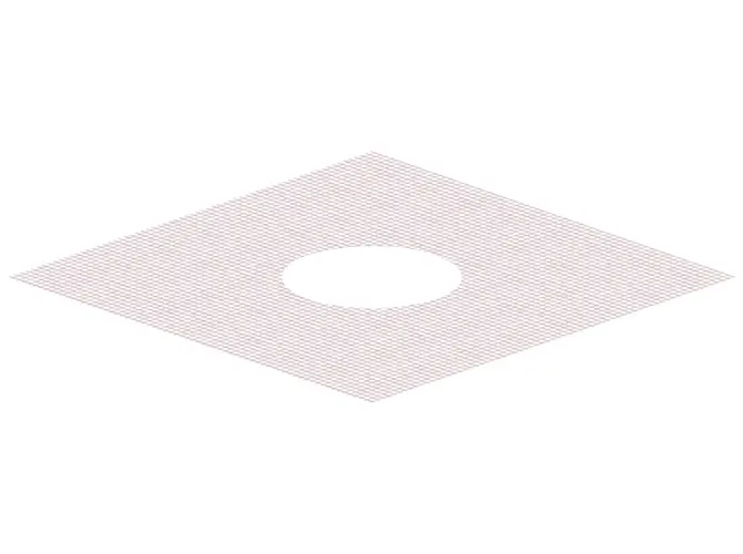 Dallmer Glasfasermatte S 10 verstaerkt 500 mm x 500 mm di: 175 mm 595102