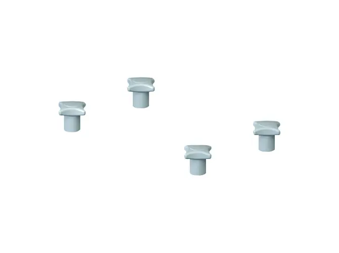 Dallmer Muttern mit Kreuzgriff zu Stausafe (4Stueck) M 8 664020
