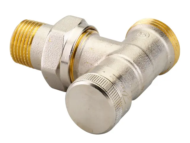 Danfoss Lockshield Valve RLV 15 3/4 A angle nickel plated 003L0363