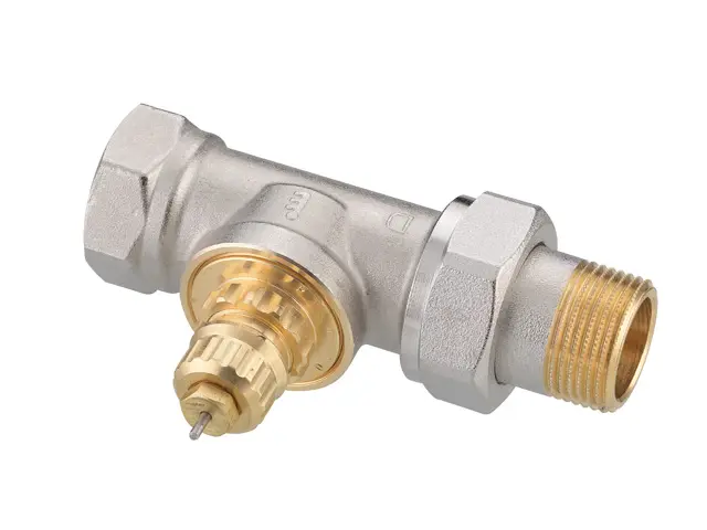 Danfoss Ventilgehaeuse RA- 20 R 3/4 Durchgang matt vernickelt 013G1677 8x lieferbar