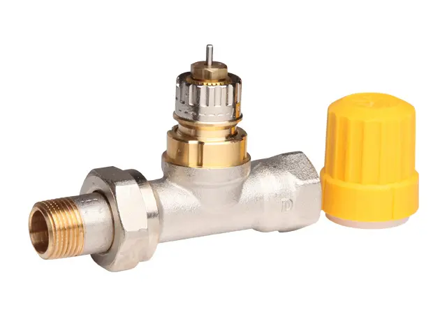 Danfoss Ventilgehaeuse RA-UN 10 R 3/8 Durchgang matt vernickelt 013G3002
