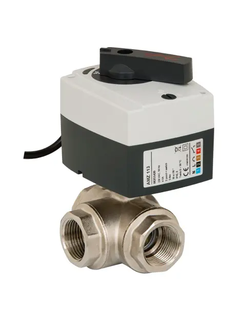 Danfoss Motorised zone (ball) valve AMZ113 3-port, DN 15, 24V 082G5412