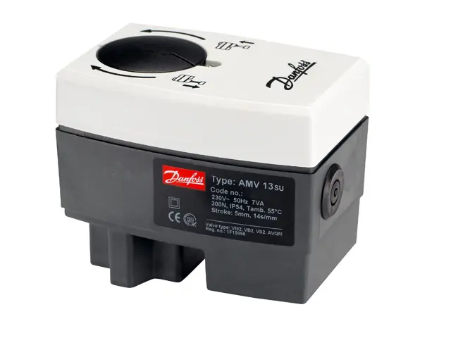 Danfoss Electrical actuator AMV 13 SU 230Vac, 3-point, safety function 082H3042