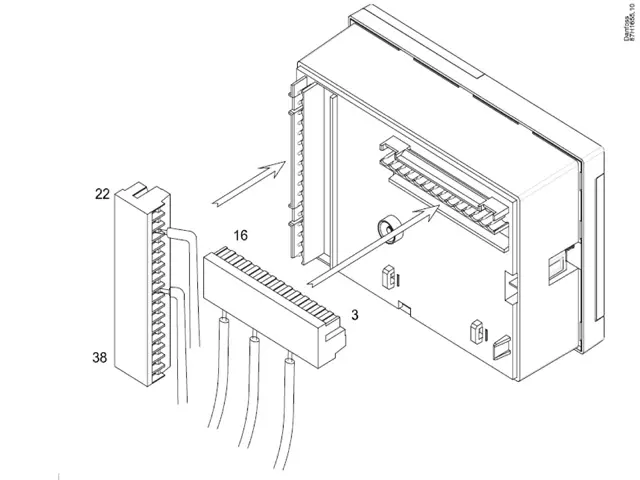 Danfoss Mounting kit for panel mounting for ECL Comfort 210, 296 and 310 087H3242