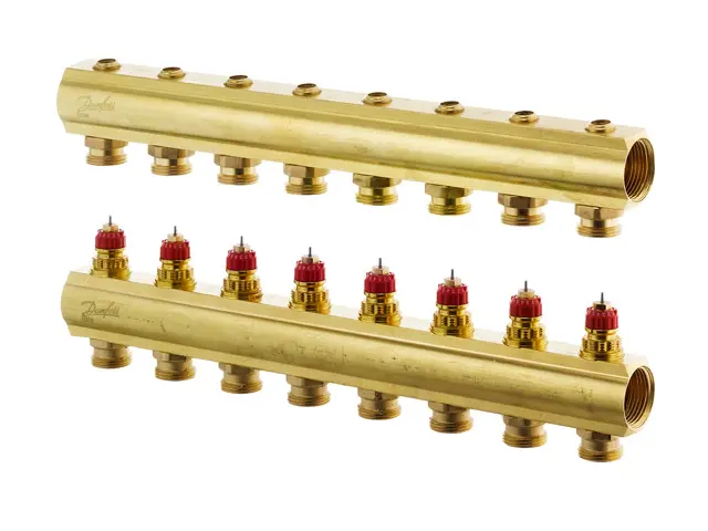 Danfoss FBH-Verteiler 8 Kreise ohne Durchflussanzeige 088U0508