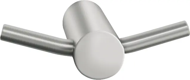 KWC Franke Doppel-Kleiderhaken, STRATOS, Edelstahl, 69x18x60 mm, Aufputz 2000057985