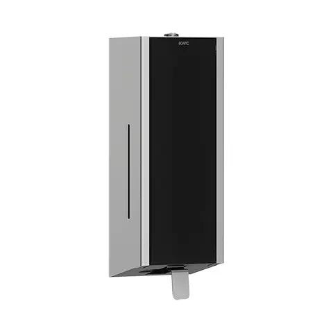 Franke Seifenspender, EXOS, Edelstahl, AP, 120x345x120 mm, Front ESG schwarz 2030022940