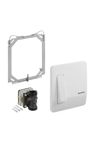 Geberit Handausloesung pneumatisch weiss alpin fuer Urinal Abdeckplatte 115558111