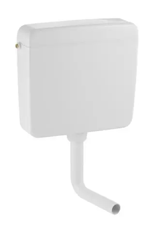 Geberit AP-Spuelkasten AP127 weiss alpin tiefhaengend mit Spuel-Stopp-Spuelung 127000111