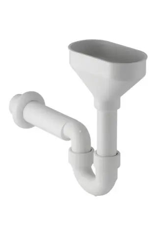 Geberit Leckwasser-Ablauf weiss d 50 mm mit Trichter in PP Abgang 152393111