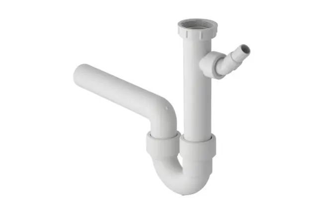 Geberit Spueltisch-Ablauf G1 1/2x50 mm weiss in PP Objektmodell fuer ein Becken 152711111