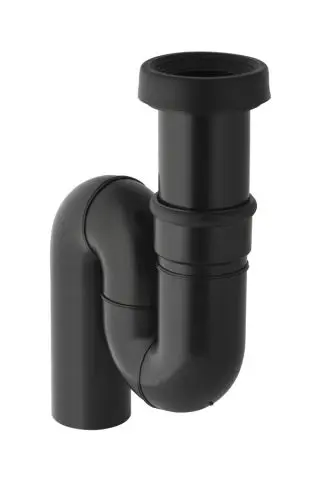 Geberit Ablauf fuer Hock-WC Abg. senkrecht schwarz in PE 167734161