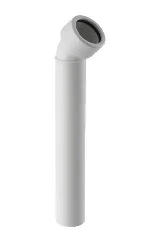 Geberit Ablaufanschlussbogen 45 Grad d 40mm mit Verschraubung in PP weiss 152222111
