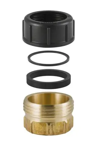 Geberit Messing-Stutzen DN50 IG Rp2 mit Verschraubung 359313001