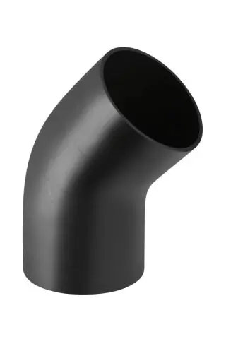 Geberit PE Bogen 45  Grad mit  Grad Radius DN250 geschweisst 371045161