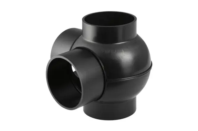 Geberit PE Doppel-Abzweig 88,5/90  Grad DN70/70  365325161
