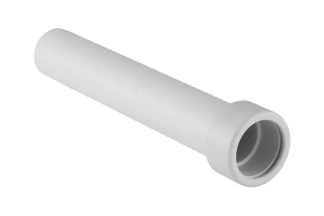 Geberit Ablaufanschlussverl. weiss d40 L:250mm mit Verschraubung in PP 152164111