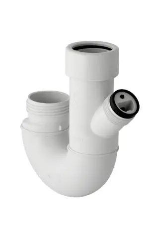 Geberit Doppelkammersiphon 40 mm PP weiss alpin 252053111