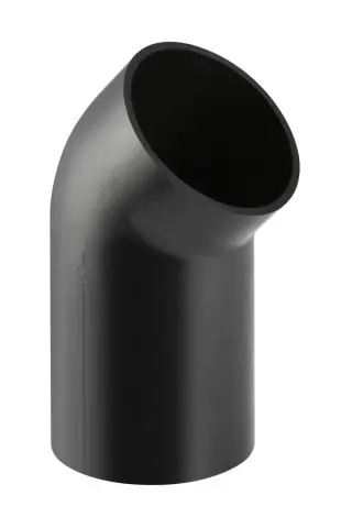 Geberit PE Bend 45 degrees  DN100 with long bracket 367046161