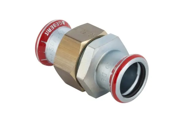 Geberit Mapress C-Stahl Verschraubung d 42 flachdichtend verzinkt 25325
