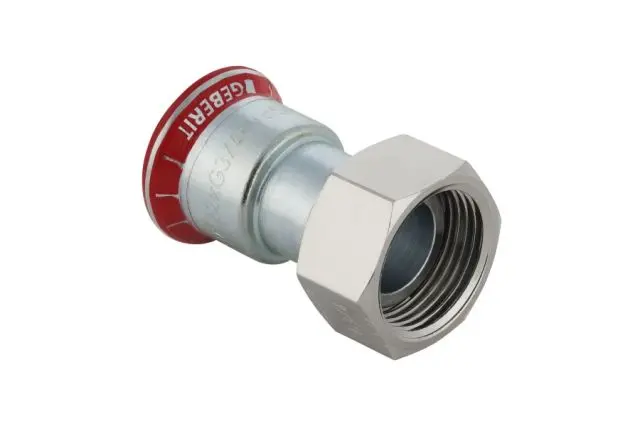Geberit Mapress C-Stahl Anschlussverschr. flachdichtend verzinkt d 22xG 3/4" 25049