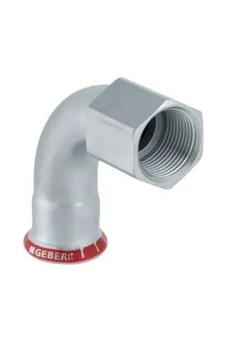 Geberit Mapress C-Stahl Uebergangsbogen 90 Grad mit IG verzinkt d 28 x Rp 1/2\" 20558