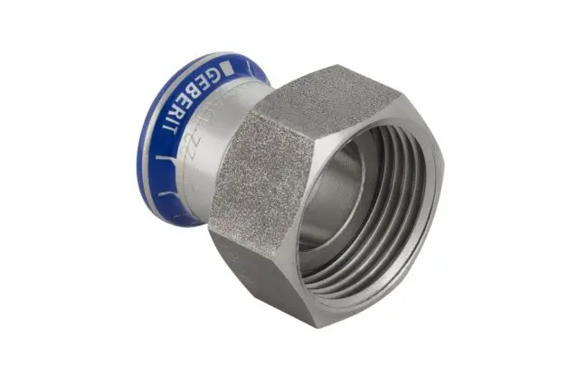 Geberit Mapress Anschlussverschr. d 12xG3/4 flachdichtend (Cr-Ni-Mo-Stahl) 35132