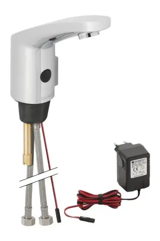 Geberit HyTronic185 Waschtischarmatur IR/Netz beruehrungslos mit Mischhebel 116155211