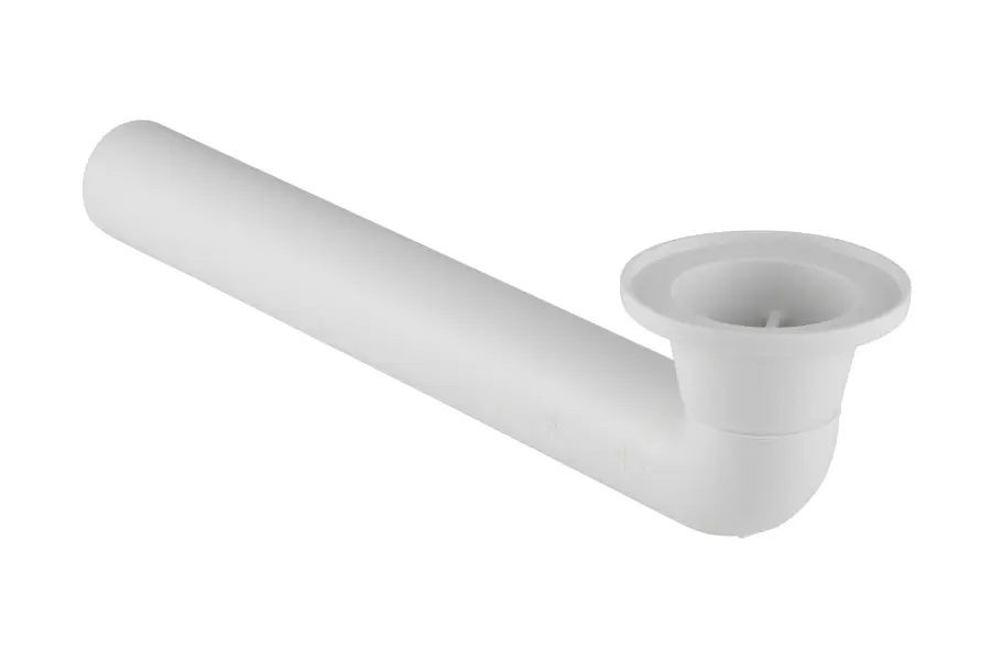 Geberit Anschlusswinkel 40 mm in PP zu Fertigablauf fuer Krankenhaus-Waschtisch 854301111
