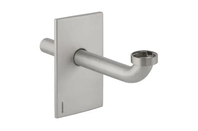 Geberit Fertigbauset fuer Waschtisch-Element mit  Unter Putz -Geruchsverschluss Edelstahl 115415001