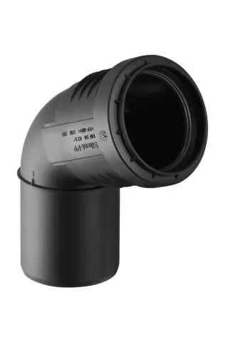 Geberit Silent-PP Bogen 67,5  Grad DN160 mit Muffe 390723141