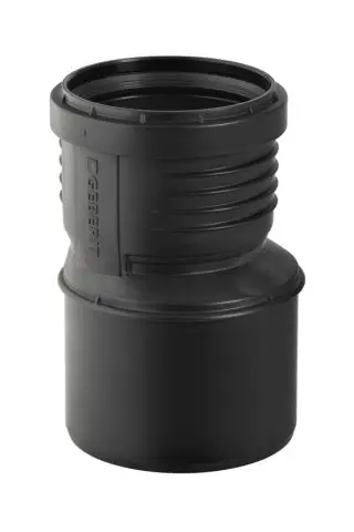 Geberit Silent-PP Reduktion DN110/40 exzentrisch mit Muffe 390571141