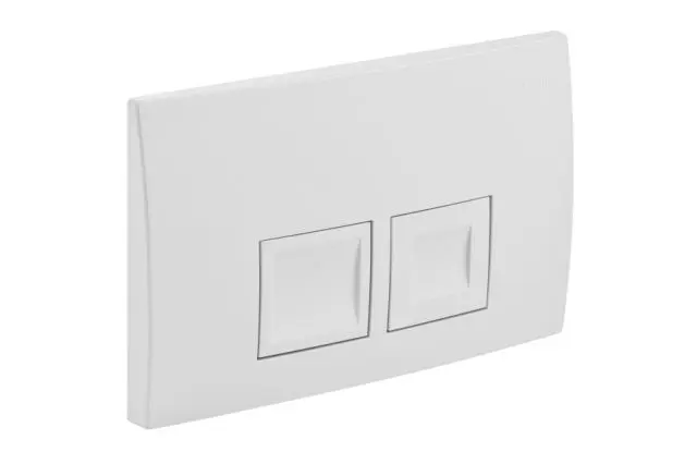 Geberit Delta50 Betaetigungsplatte  seidenglanz verchromt fuer 2-Mengen-Spuelung 115135461