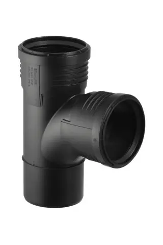 Geberit Silent-PP AbzweigMAX 87,5 Grad DN110/110 mit Muffen 390555141