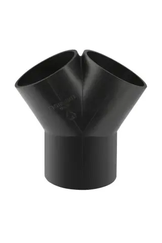 Geberit PE Hosen-T-Stueck 60  Grad DN56/50/50  363462161