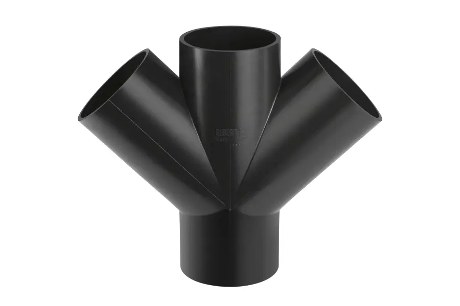 Geberit PE Doppel-Abzweig 45  Grad DN100/100/100  367235161