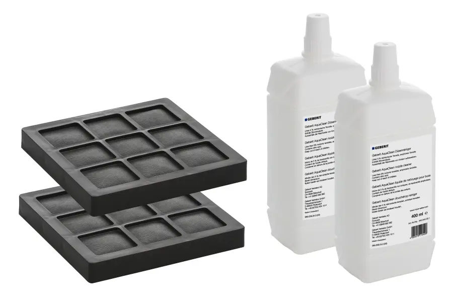 Geberit Set 2 Aktivkohlefilter und AquaClean Duesenreiniger fuer AquaClean Komplettanl. 240626001