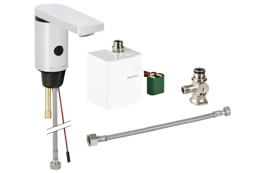 Geberit HyTronic186 Waschtischarmatur IR/Generator beruehrungslos mit Untertischmischer 116366211